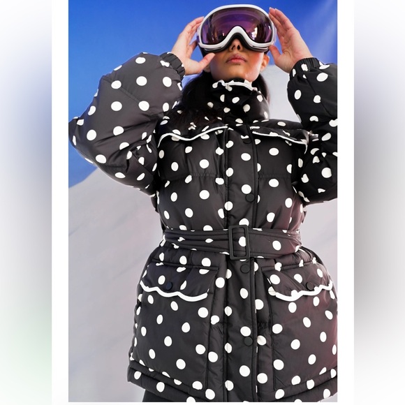 Rachel Antonoff Jackets & Blazers - Rachel Antonoff CUPCAKE PUFFER POLKA DOT Size Small 🖤🤍